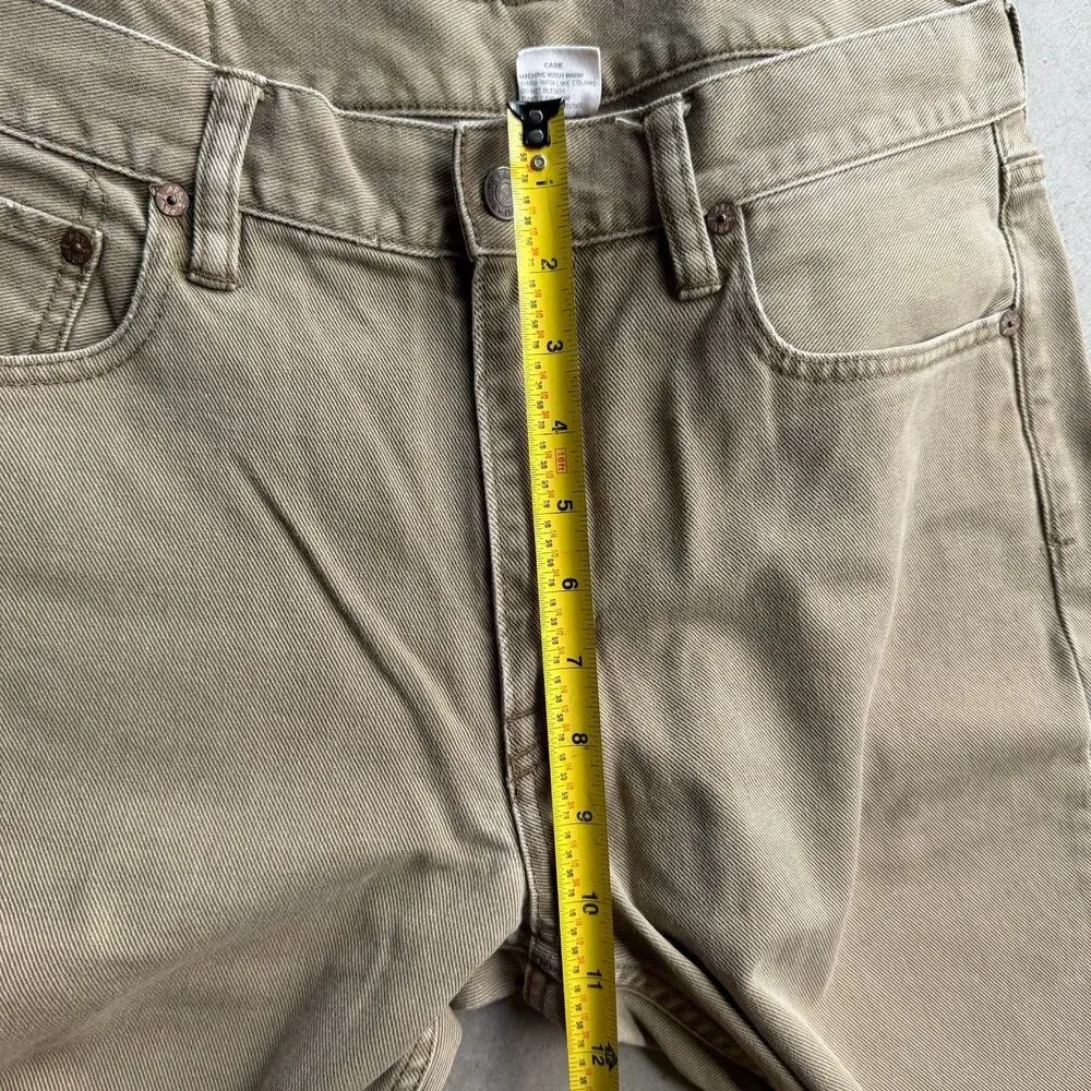 Polo Ralph Lauren Chino Pants Mens 32 x 33 Brown Cotton Twill Preppy 5 Pocket